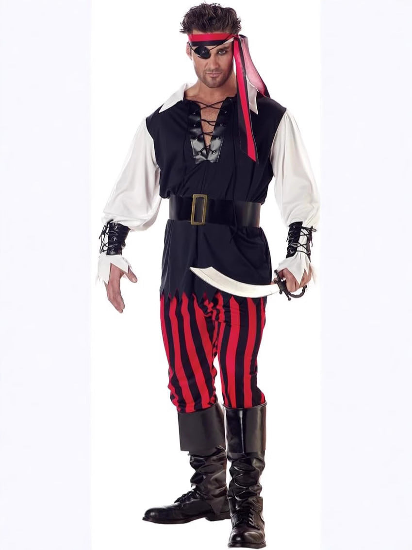 Disfraz pirata adulto halloween bucanero completo con accesorios