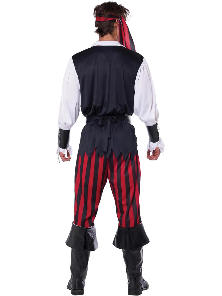 Disfraz pirata adulto halloween bucanero completo con accesorios - Vista 4