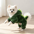 Disfraz dinosaurio mascotas halloween sudadera suave calentita gato perro