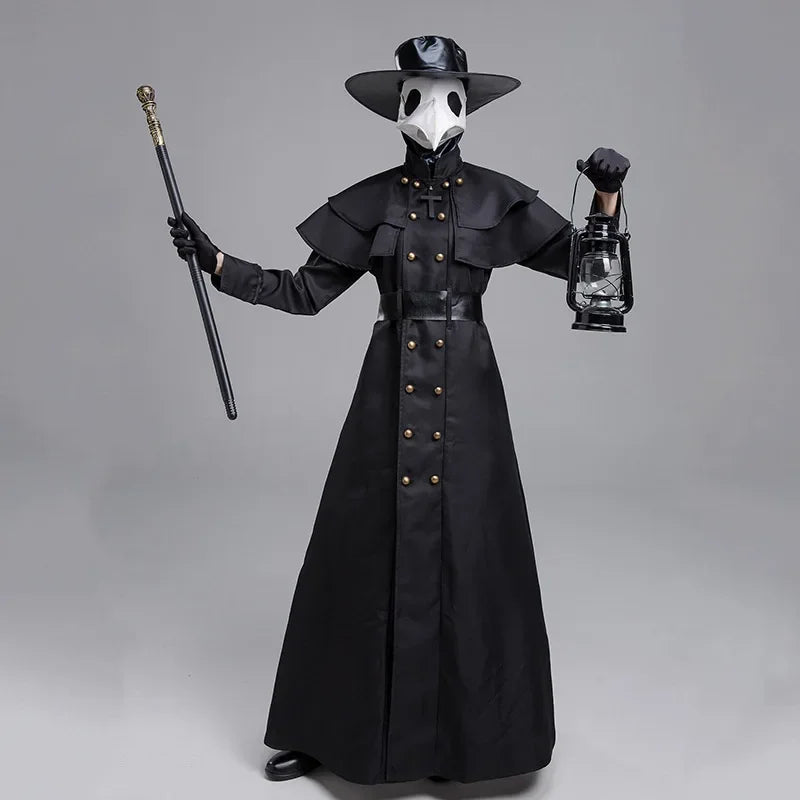 Traje medico peste negra deluxe completo disfraz halloween terror - Vista 2