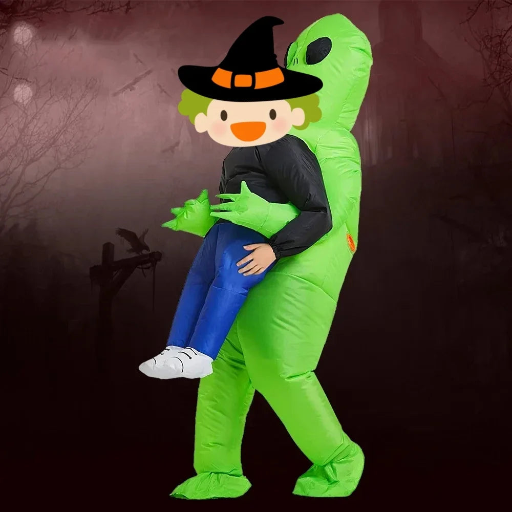 Disfraz inflable alien abduccion extraterrestre halloween adulto divertido - Vista 4