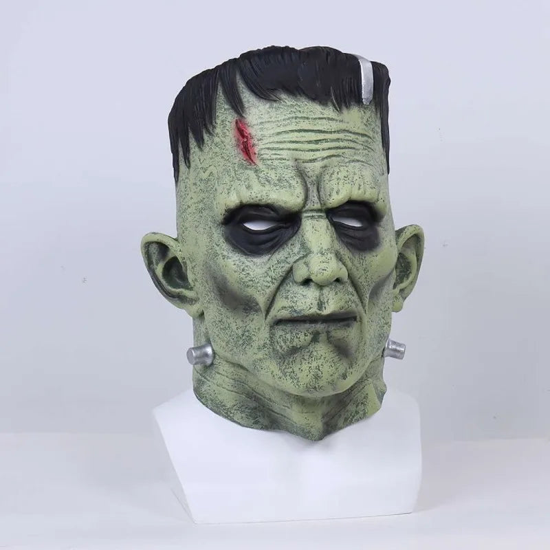 Mascara frankenstein halloween latex monstruo realista terror clasico - Vista 2