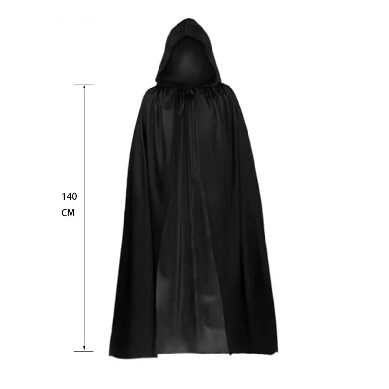 Disfraz segador muerte halloween set completo capa guardana mascara calavera - Vista 4
