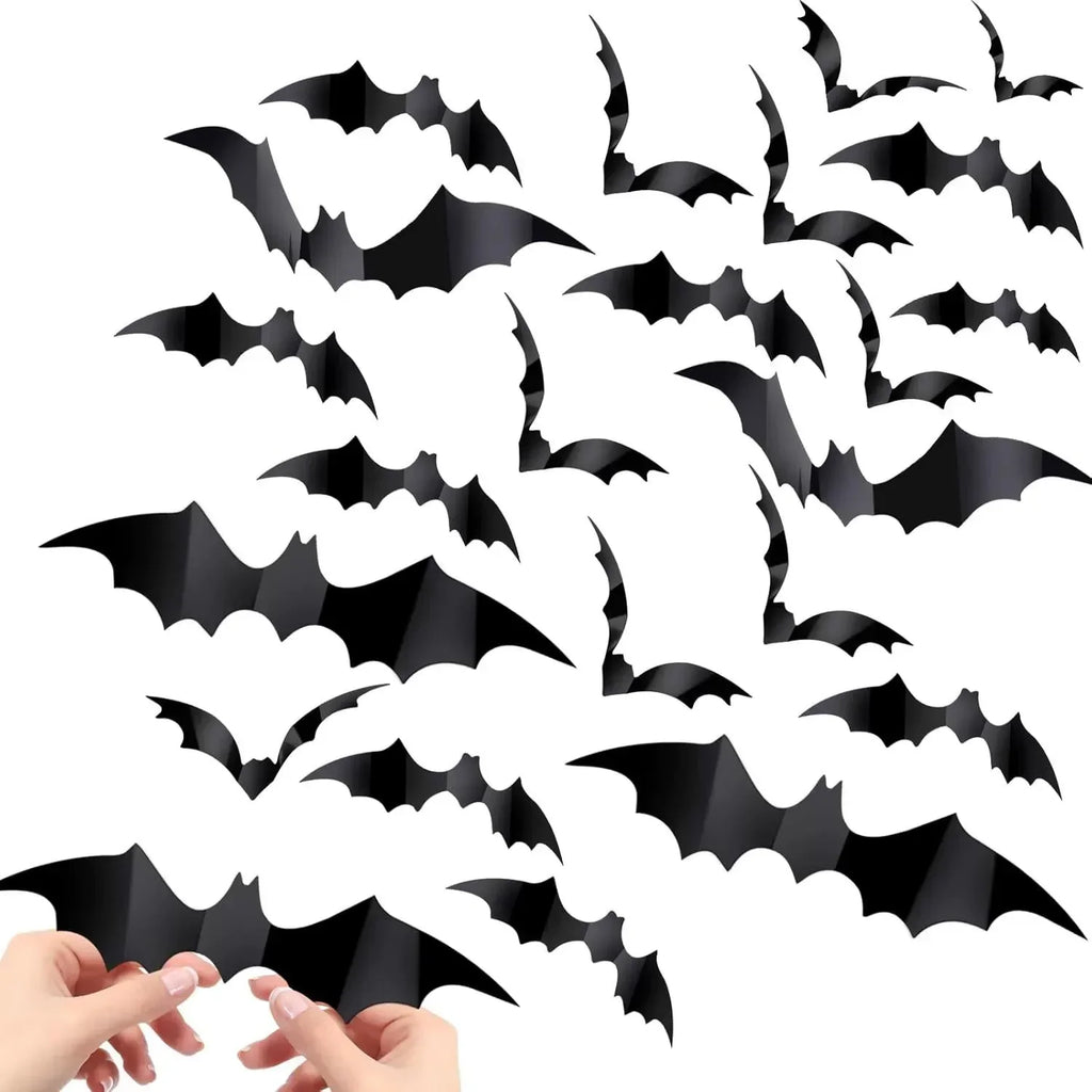 Murcielagos decoracion halloween 3d adhesivos pared pack halloween