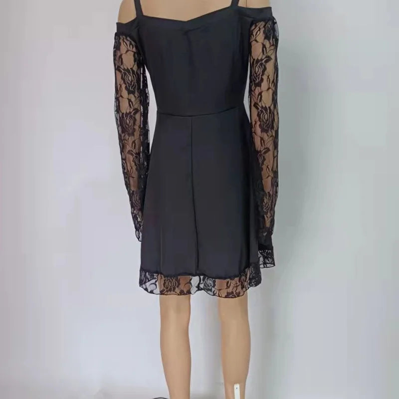 Vestido medieval mujer halloween epoca con encaje y mangas acampanadas - Vista 3