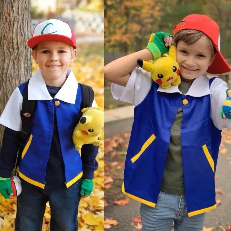 Disfraz ash ketchum pokemon entrenador halloween nino adulto deluxe - Vista 7