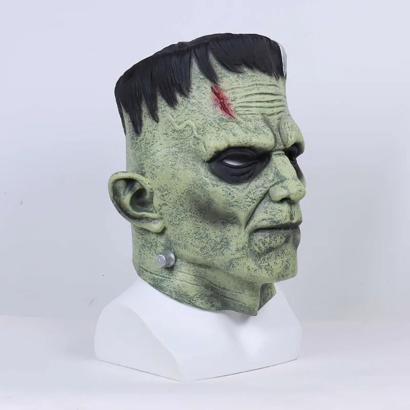 Mascara frankenstein halloween latex monstruo realista terror clasico - Vista 3