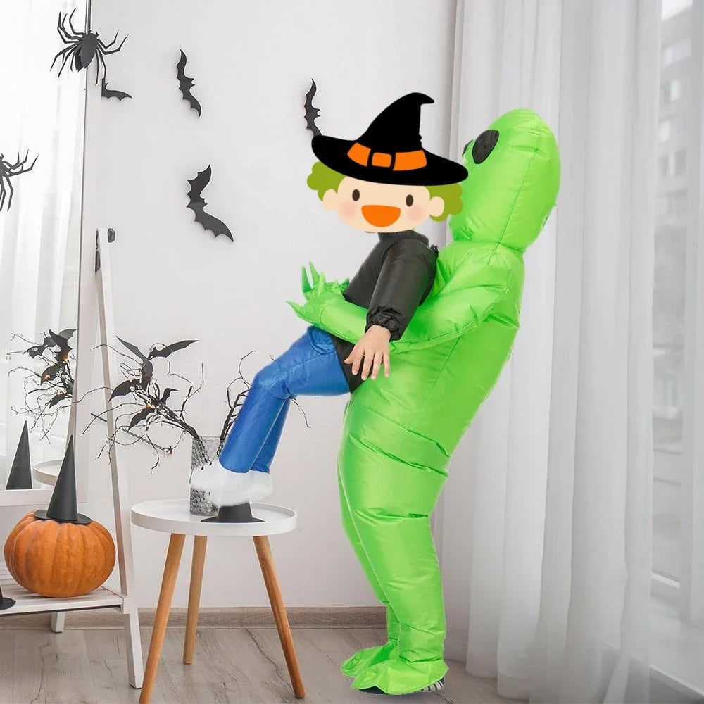 Disfraz inflable alien abduccion extraterrestre halloween adulto divertido - Vista 2