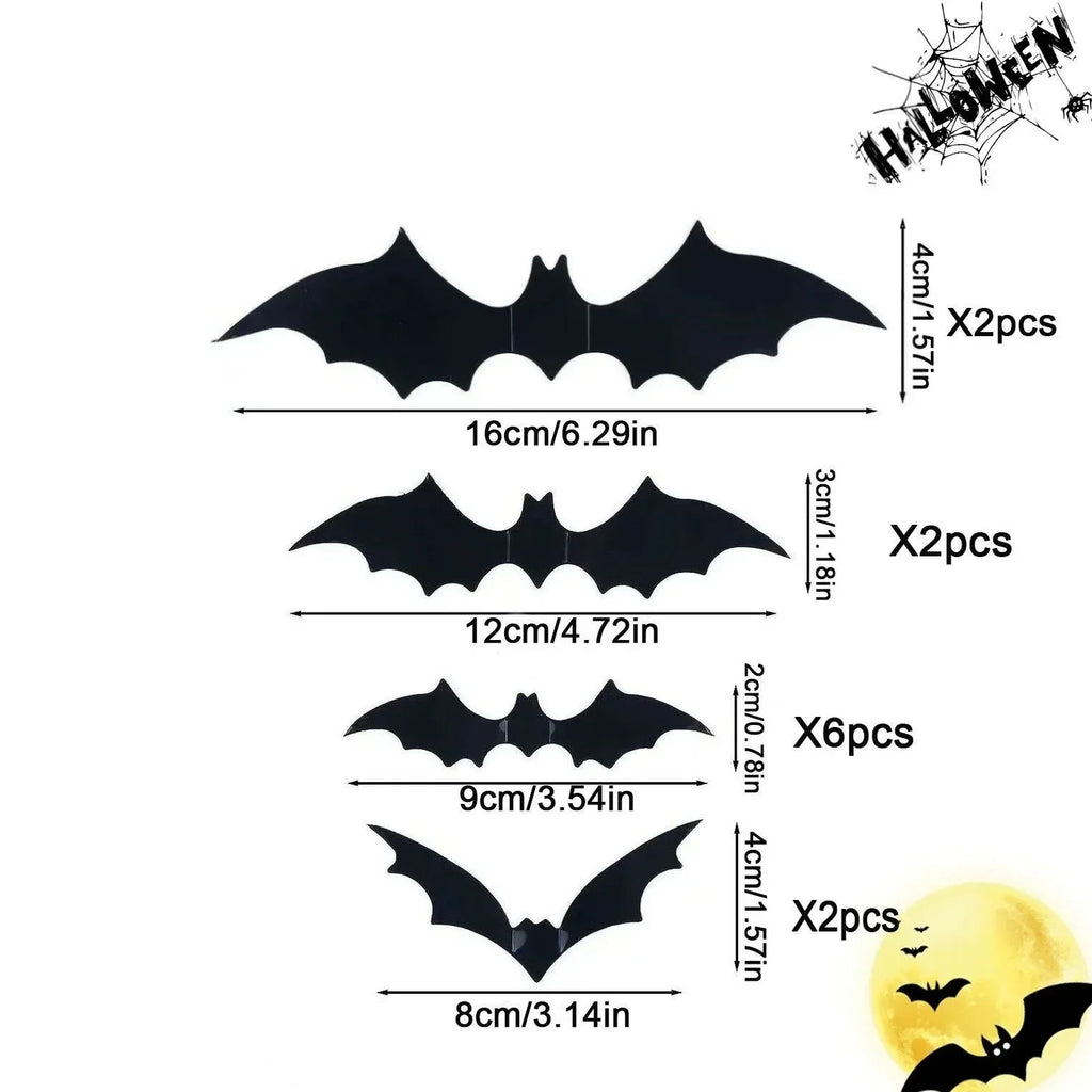 Murcielagos decoracion halloween 3d adhesivos pared pack halloween - Vista 5