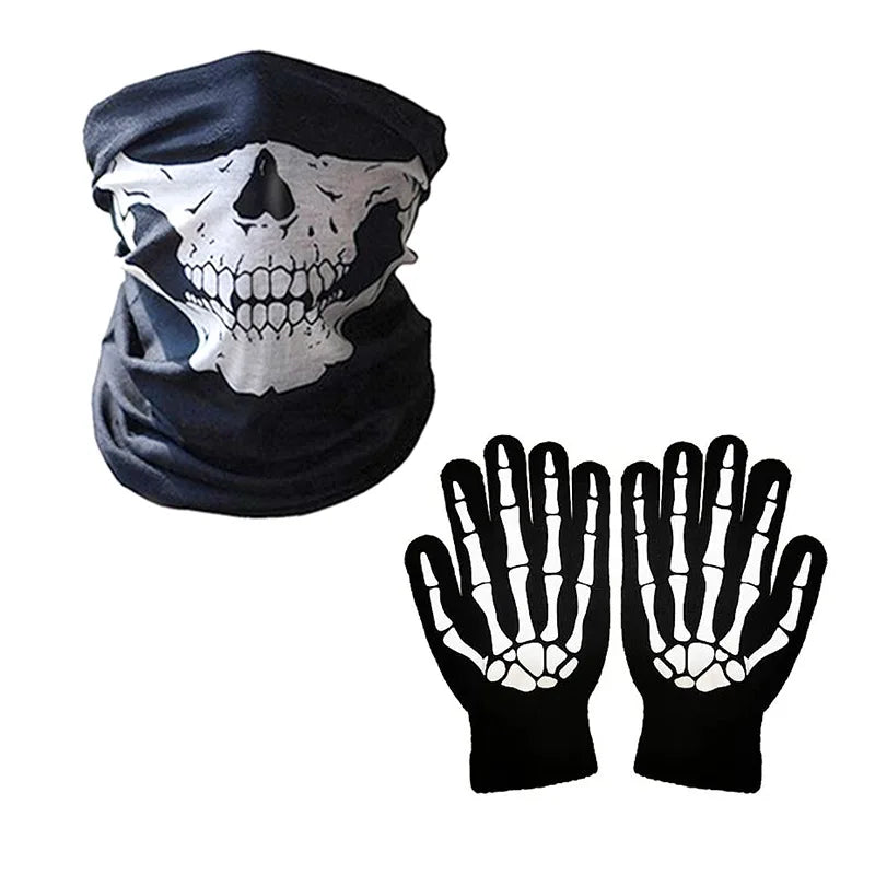 Disfraz segador muerte halloween set completo capa guardana mascara calavera - Vista 2