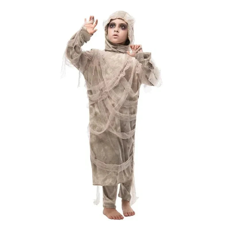 Disfraz momia egipcia terrorifica nino halloween infantil