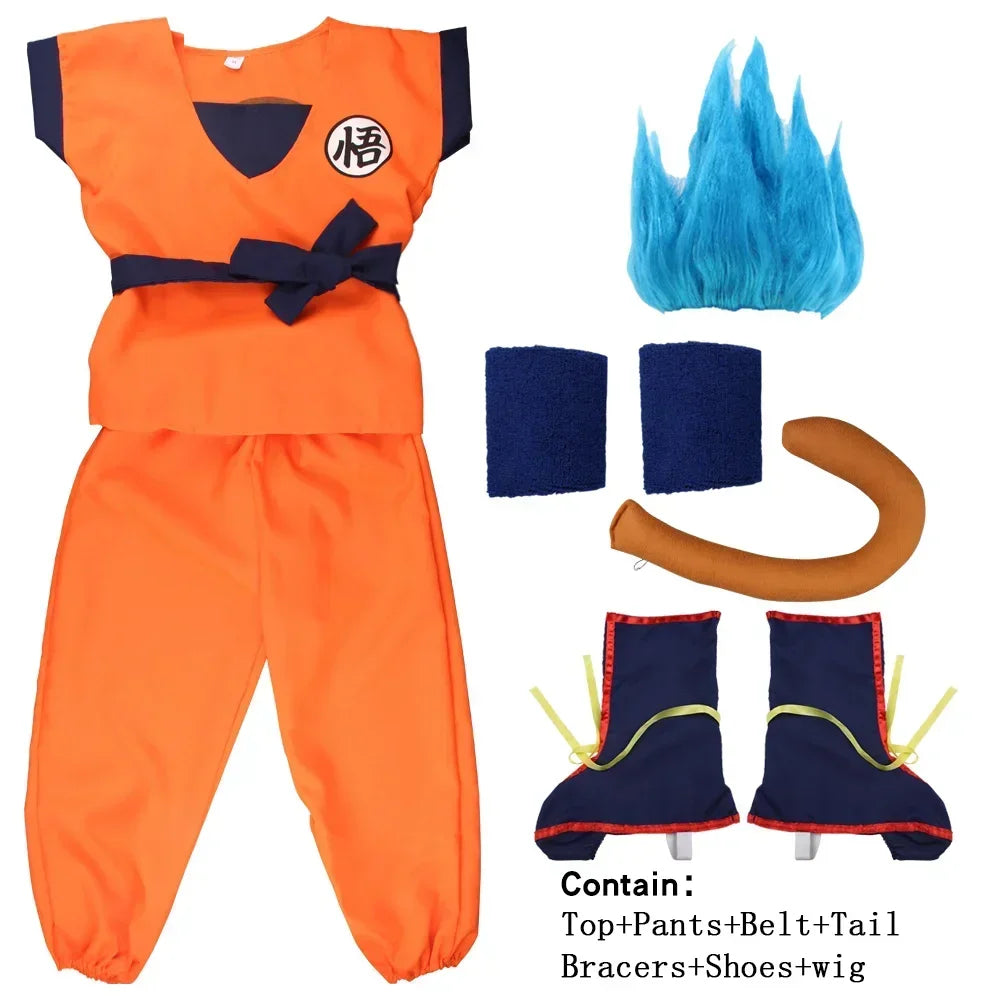 Disfraz goku dragon ball z halloween cosplay adulto nino completo - Vista 5