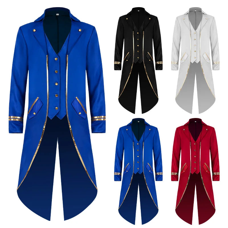 Chaqueta frac gotica victoriana halloween hombre steampunk caballero