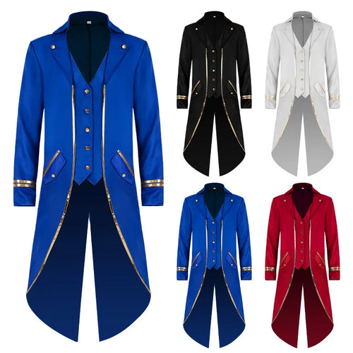 Chaqueta frac gotica victoriana halloween hombre steampunk caballero