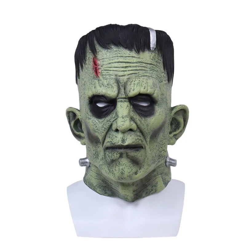 Mascara frankenstein halloween latex monstruo realista terror clasico - Vista 4