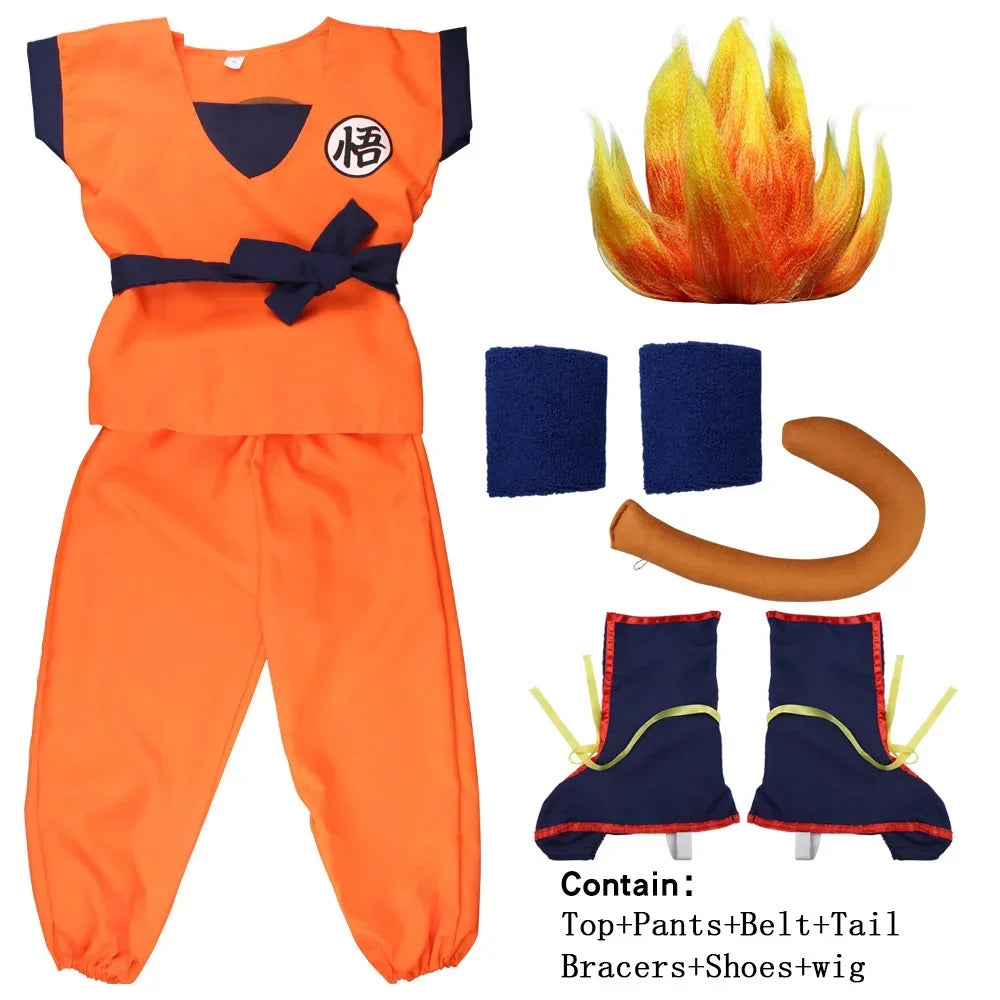 Disfraz goku dragon ball z halloween cosplay adulto nino completo - Vista 9