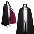 Capa vampiro gotica halloween steampunk con cadena metalica accesorio