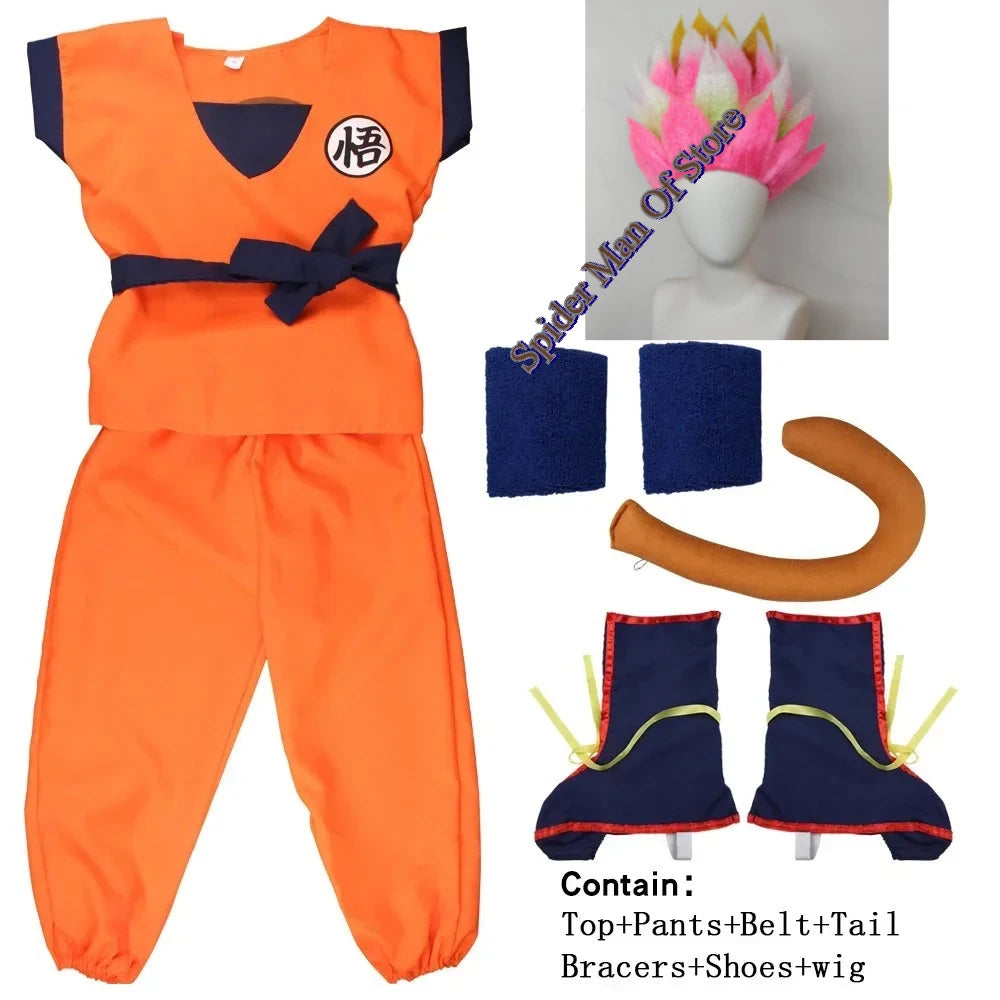 Disfraz goku dragon ball z halloween cosplay adulto nino completo - Vista 8