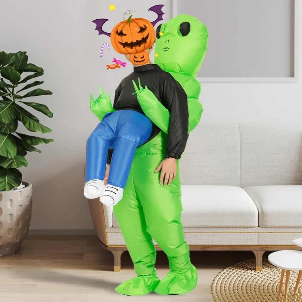 Disfraz inflable alien abduccion extraterrestre halloween adulto divertido - Vista 5