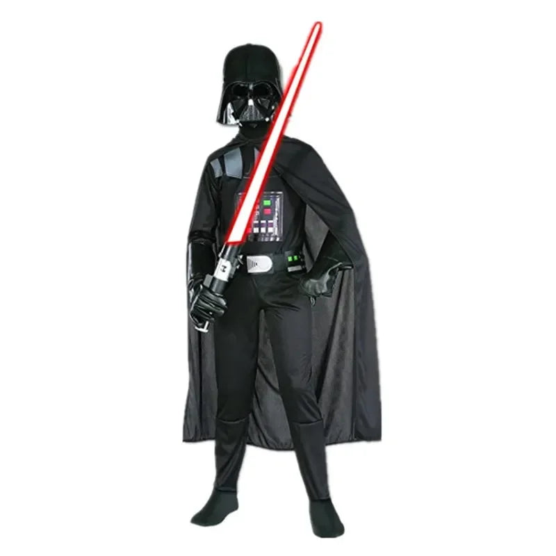 Disfraz darth vader infantil halloween star wars nino con capa y mascara