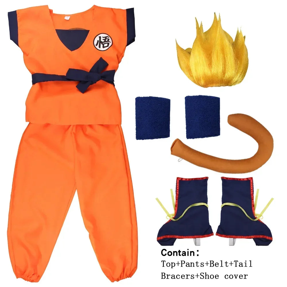 Disfraz goku dragon ball z halloween cosplay adulto nino completo - Vista 10