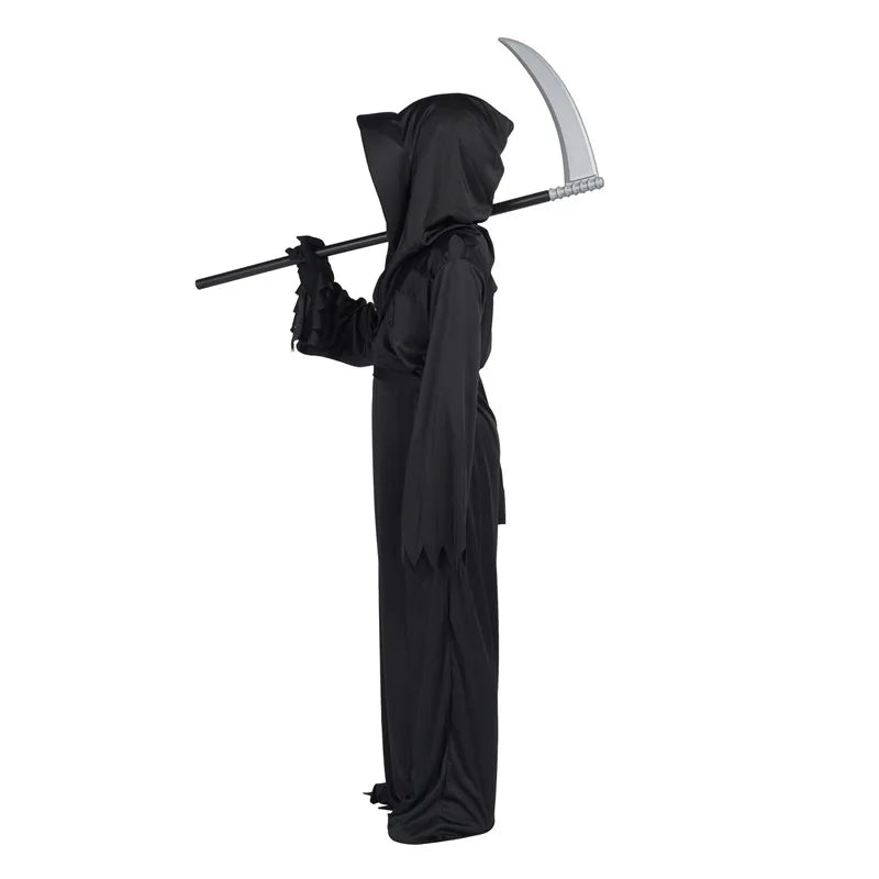 Disfraz segador muerte nino halloween ojos rojos guardana infantil - Vista 3