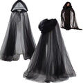 Capa gotica encaje halloween mujer novia cadaver vampiresa accesorio