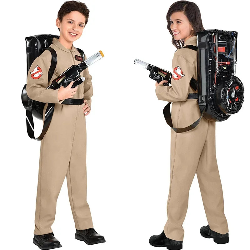Disfraz cazafantasmas ghostbusters halloween con mochila protones adulto