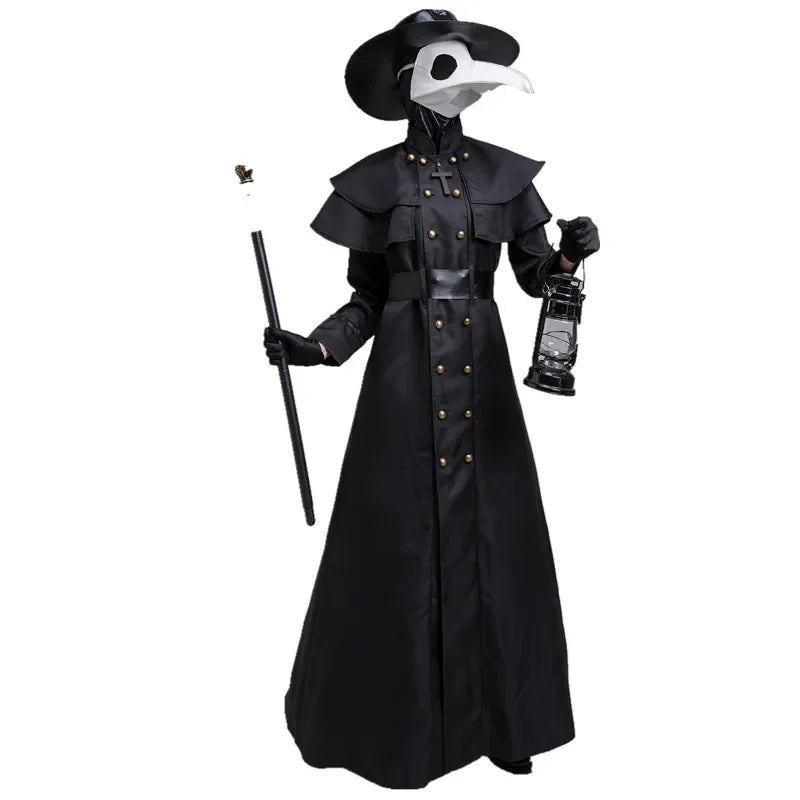 Traje medico peste negra deluxe completo disfraz halloween terror