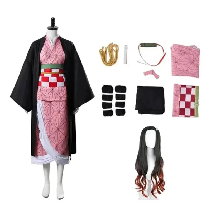 Disfraz nezuko kamado demon slayer cosplay halloween anime adulto - Vista 7