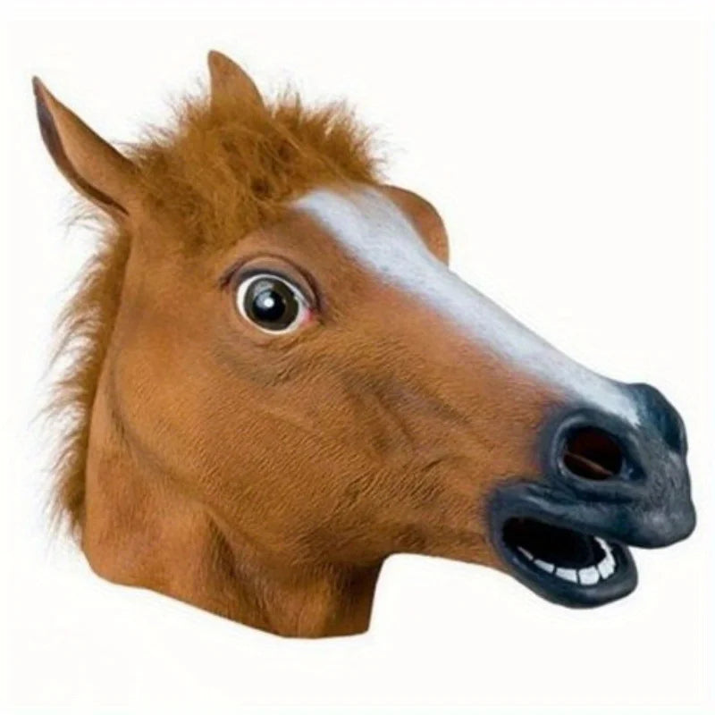 Mascara cabeza caballo halloween realista viral divertida adulto - Vista 5