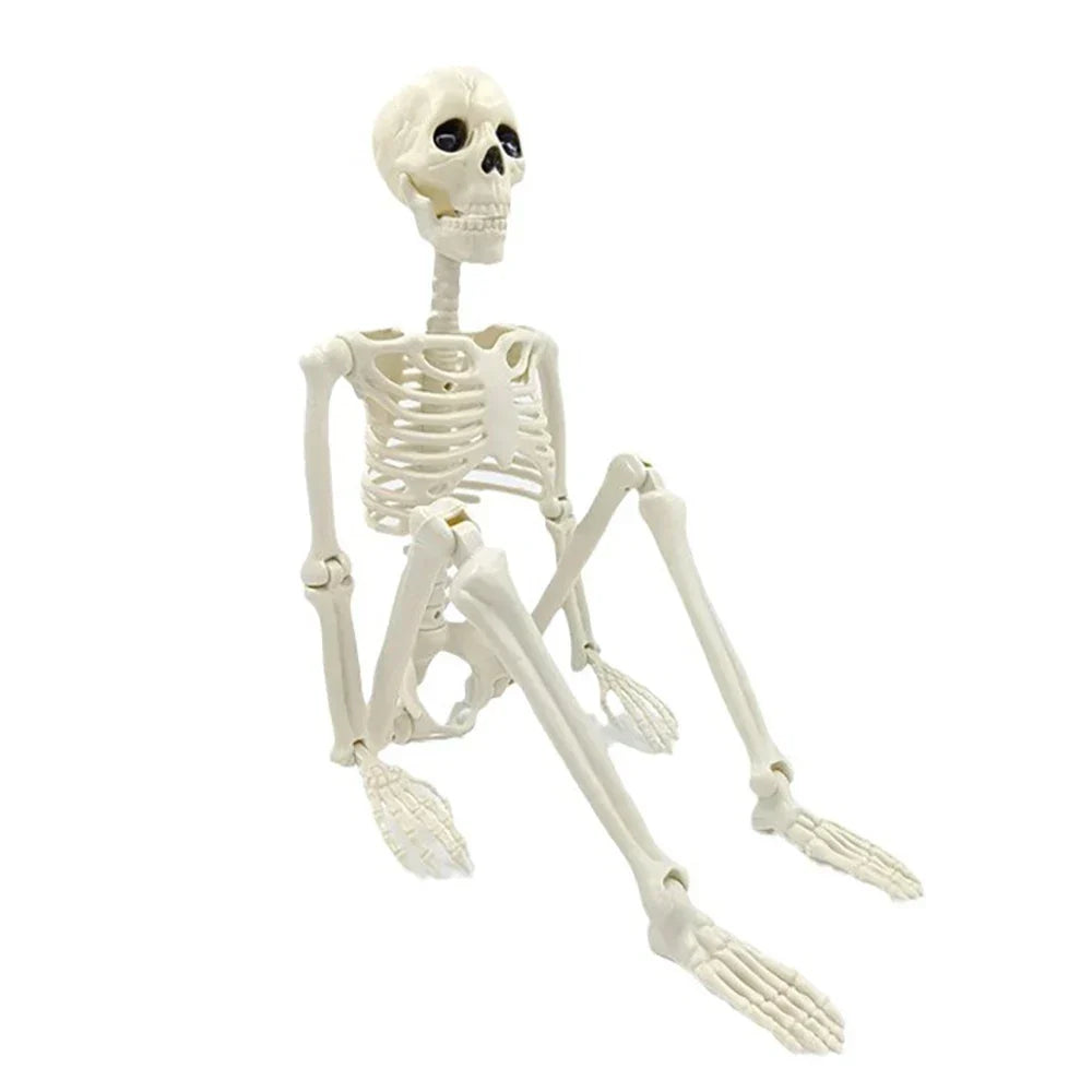 Esqueleto decoracion halloween 40cm humano articulado terror