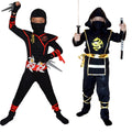 Disfraz ninja nino halloween sombra deluxe con armas de juguete infantil