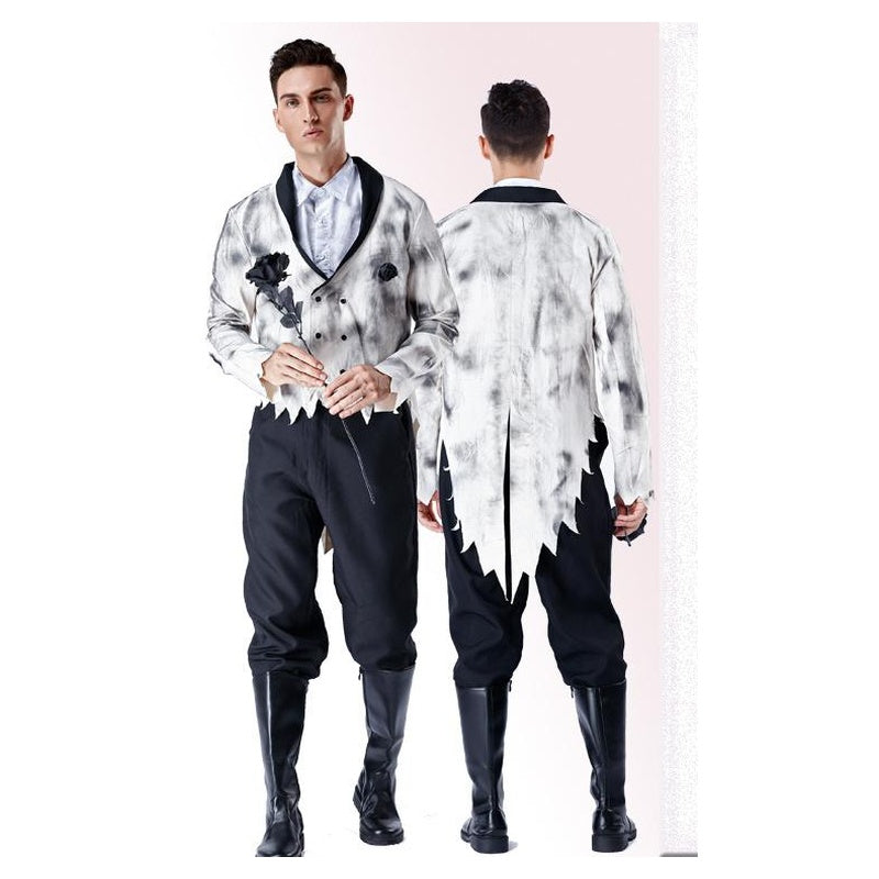 Disfraces pareja novios cadaver halloween pack completo - Vista 3